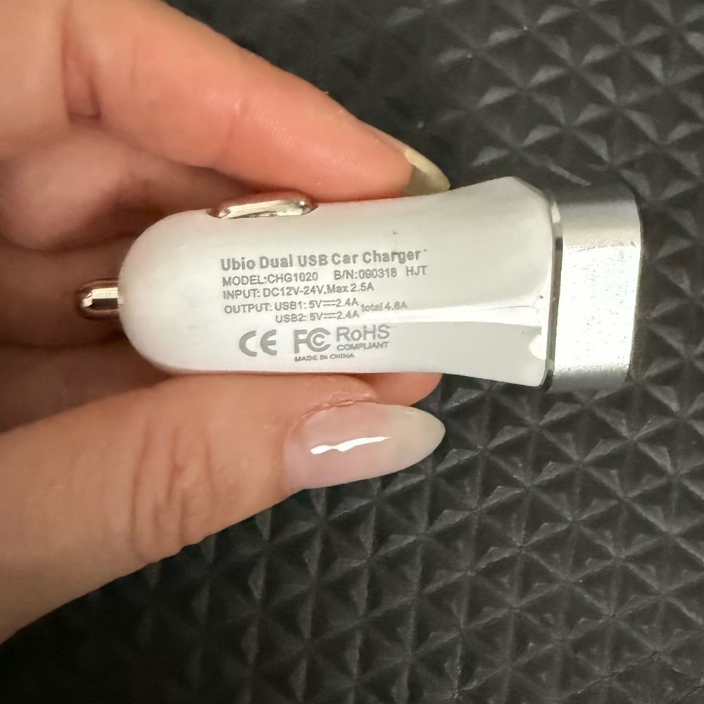 Dual USB Car Charger for USB Cables for iphone